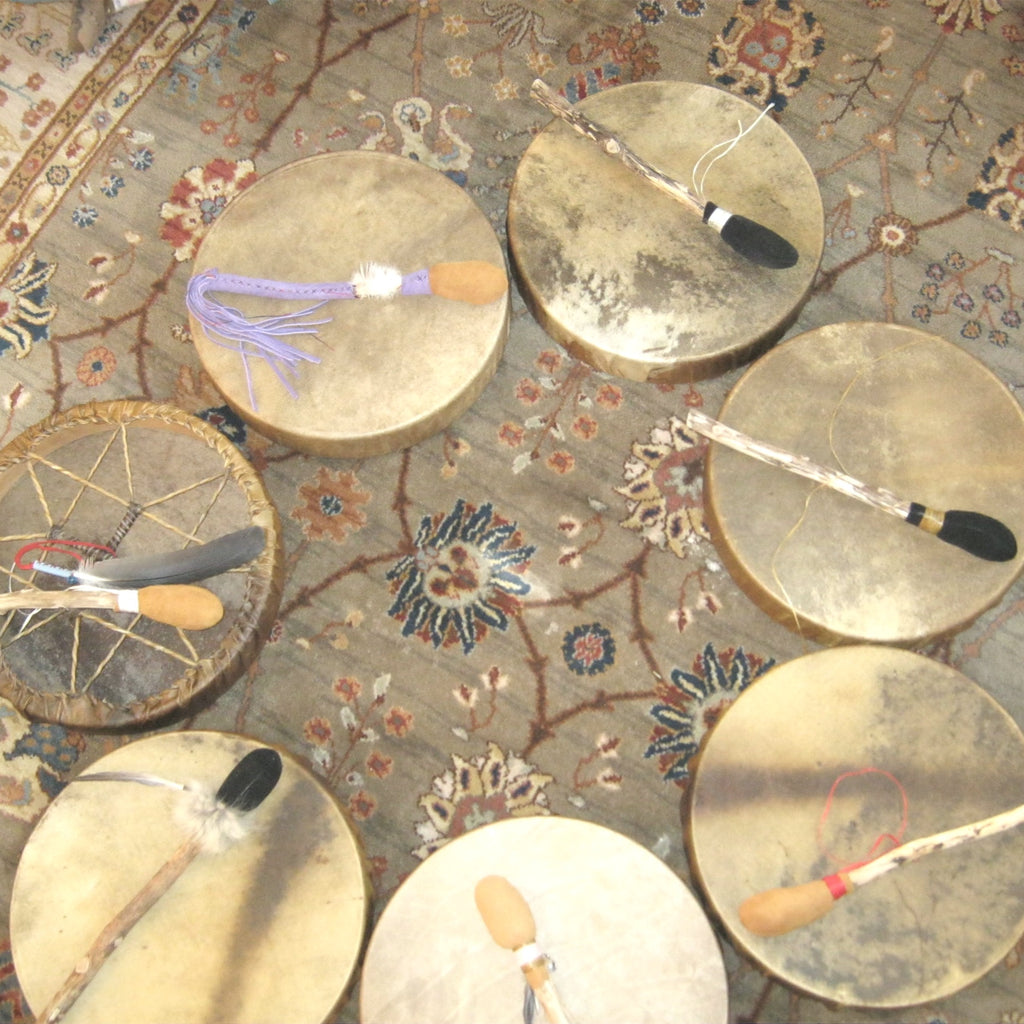 Drum circle in nature